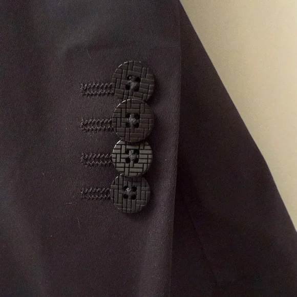 Mens Twillory Black Performance Blazer 46R Sport Coat 2 Button washable - Picture 4 of 9